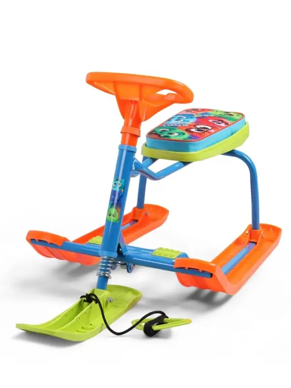 Снегокат &laquo;Монстрики&raquo;, оранжевый, зелёный, ТС1-СЛ/М Snow Cat