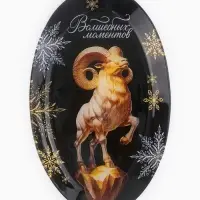 Блюдо сервировочное новогоднее &laquo;Волшебных моментов&raquo;, 24.5&times;15&times;2 см
