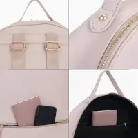 Рюкзак женский на молнии, с карманами, размер 27&times;10&times;34 см, бежевый