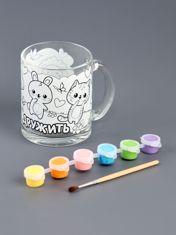 Набор для творчества Роспись кружки «Милые зверюшки» Набор для творчества Роспись кружки «Милые зверюшки»