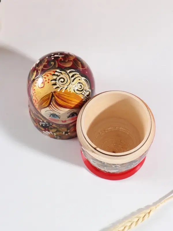 Матрёшка дерево &laquo;Цветочная&raquo;, 19 см, 5 кукольная, ручная роспись