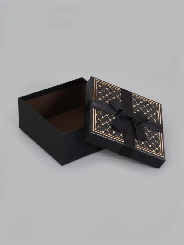 Набор подарочных коробок 3 в 1, с бантом, 19&times;19&times;9.5 см, 17&times;17&times;8 см, 15&times;15&times;6.5 см