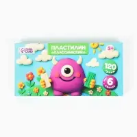 Пластилин 6 цветов, 120 г Буки Бяки
