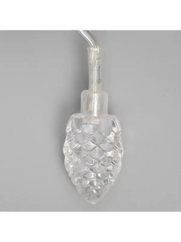 Гирлянда &laquo;Нить&raquo; 5 м с насадками &laquo;Шишки большие&raquo;, IP20, прозрачная нить, 20 LED, свечение мульти (RG/RB), мигание, 220 В