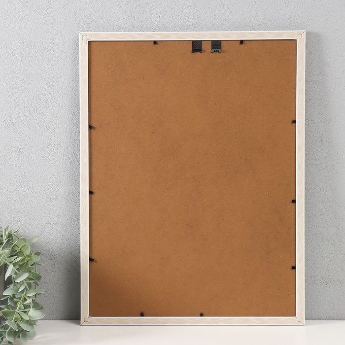 Фоторамка пластик 30х40 см Фоторамка пластик 30х40 см "Двойная коса" серая 32,4х42,4х1,1 см