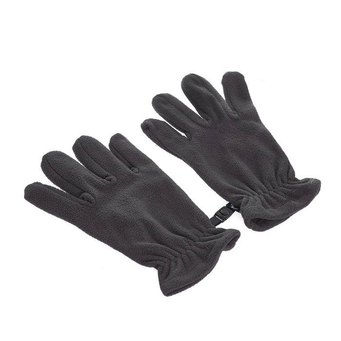 Перчатки флисовые, цвет серый, размер L-XL Перчатки флисовые, цвет серый, размер L-XL