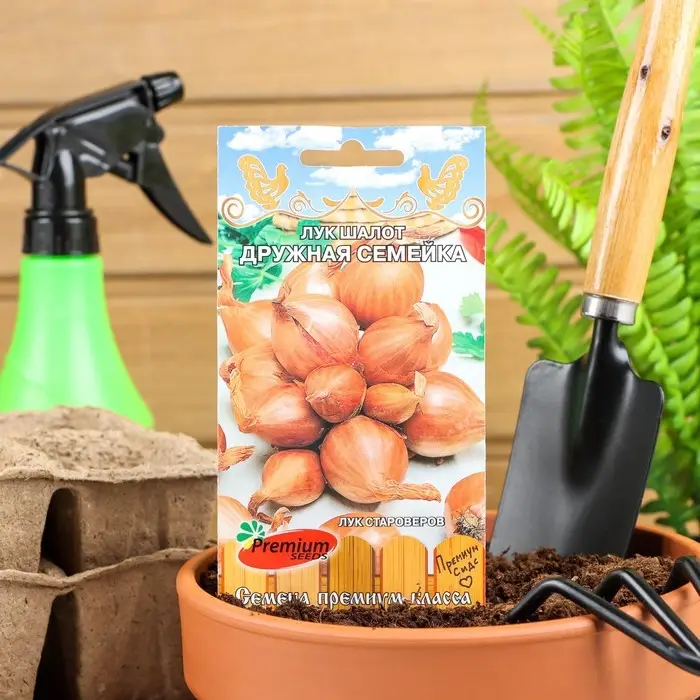 Семена Лук шалот Семена Лук шалот "Дружная семейка", 0,1 г