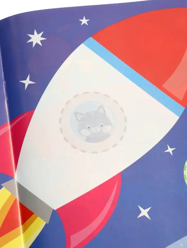 Книжка с наклейками "Едем, летим, плывём", 16 стр