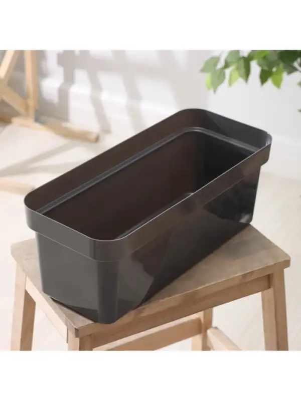 Ящик балконный для цветов &laquo;Эко&raquo;, 8 л, 40&times;17&times;15.5 см, пластиковый, цвет тёмный гранит