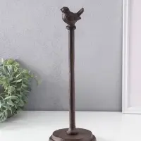 Фигурка чугун, держатель для полотенец бумажных &laquo;Птичка&raquo;, 12&times;12&times;33 см