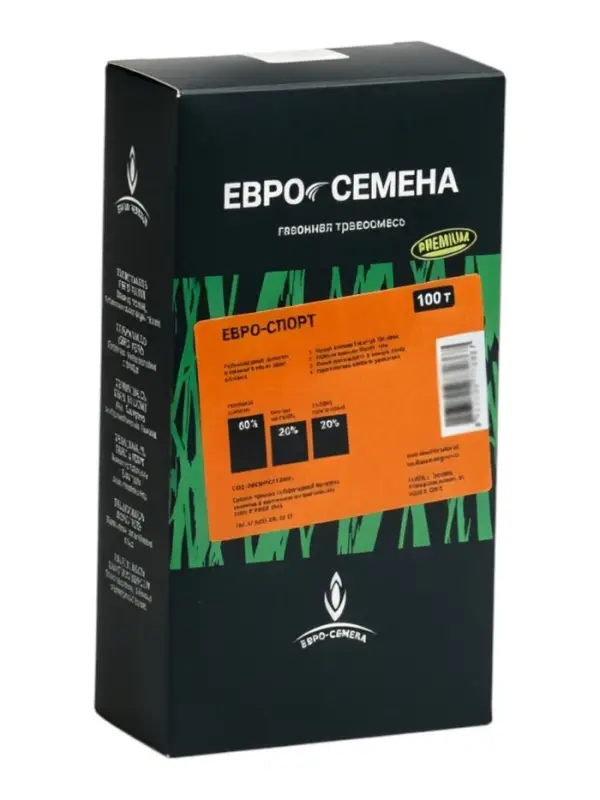 Семена Газонная травосмесь &laquo;Евро-Спорт&raquo;, 100 г, &laquo;Евро-семена&raquo;