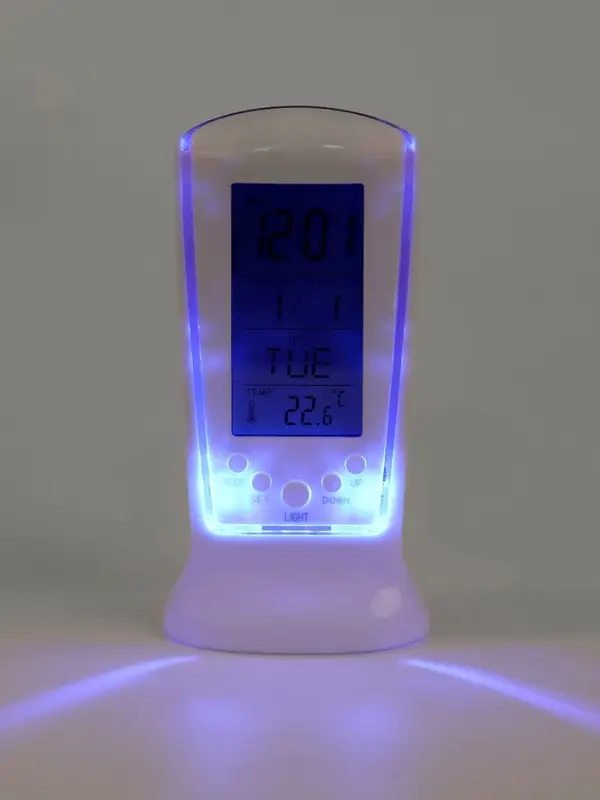 Часы - будильник LB-02 Часы - будильник LB-02 "Обелиск", дата, температура, подсветка, белый