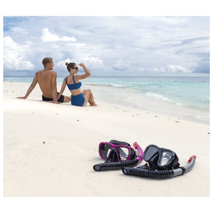 Набор для плавания Black Sea, от 14 лет, маска, трубка, цвета микс, 24021 Bestway