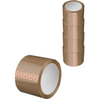 Клейкая лента упаковочная 75мм х 66м 47мкм коричневая 4 шт/уп СПб