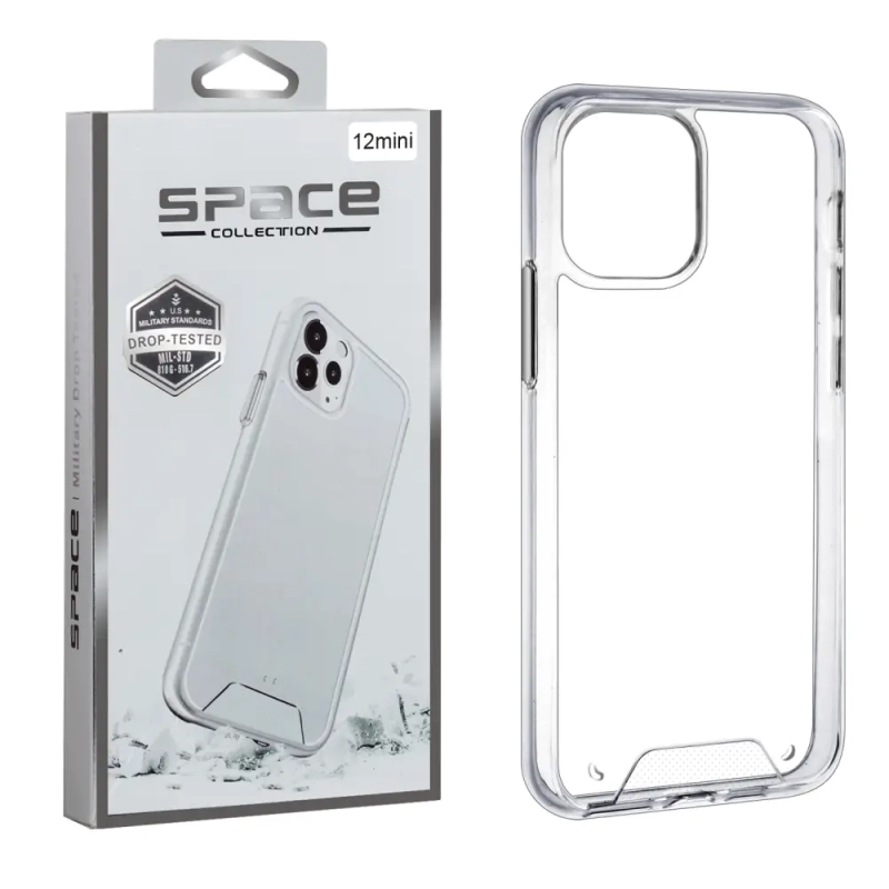 Чехол SPACE iPh 12 Mini противоударный прозрачный
