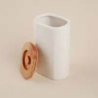 Банка для сыпучих SL Home &laquo;Тренто&raquo;, 1 л,11&times;7.5&times;18.5 см, фарфор, белая