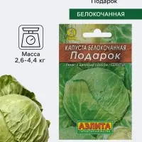 Семена Капуста белокочанная &laquo;Подарок&raquo;, позднеспелая, 0.5 г, &laquo;Аэлита&raquo;