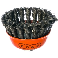 Корщетка для УШМ EDGE by PATRIOT d75мм, М14, чашка витая (813010006)