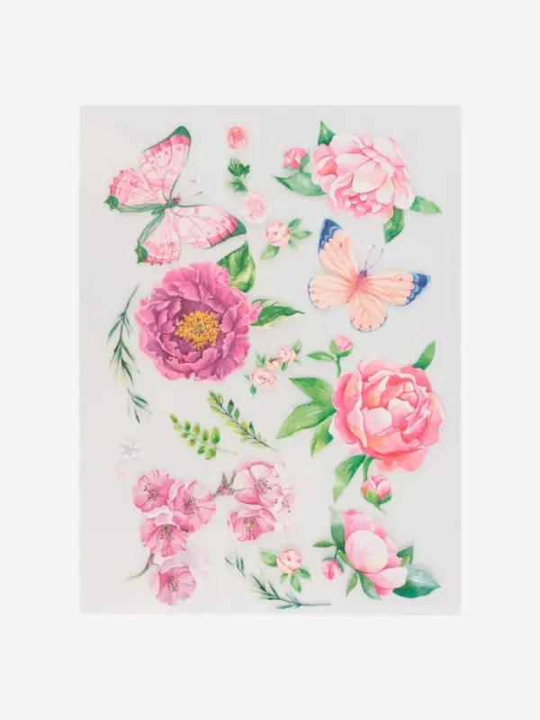 Термонаклейка &laquo;Бабочки с цветами&raquo;, 19.5&times;28 см, 7 дизайнов