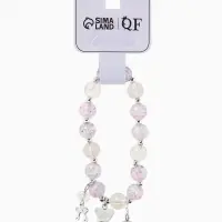 Браслет с подвесками &laquo;Сахарный. Мишка&raquo;, шар №10/8, d=6 см, розовый, синий в серебре