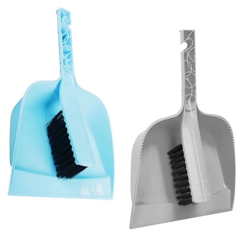 Набор для уборки с щеткой и совком тм VETTA Практик, пластик, 29х19,5х6см