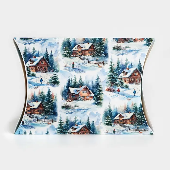 Коробка новогодняя складная фигурная «Уютного нового года!», 19 х 14 х 4 см Коробка новогодняя складная фигурная «Уютного нового года!», 19 х 14 х 4 см