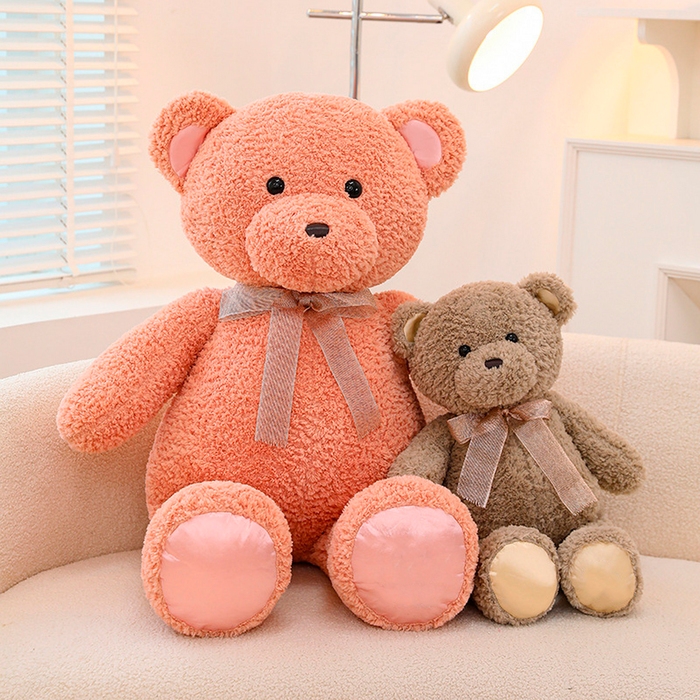 Мягкая игрушка  Мягкая игрушка "Медведь" с бантиком, 90 см, цвет розовый