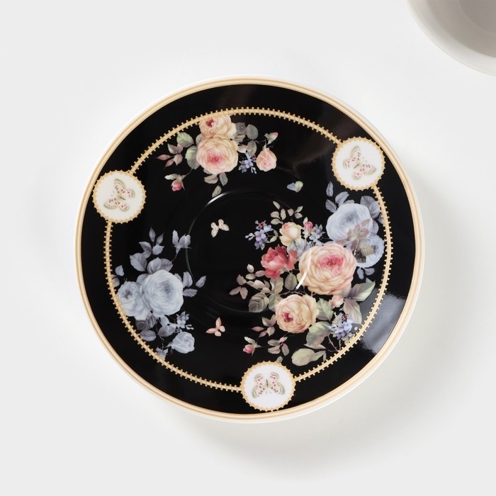 Чайная пара керамическая «Кобальт», 2 предмета: чашка 230 мл, блюдце d=15 см Чайная пара керамическая «Кобальт», 2 предмета: чашка 230 мл, блюдце d=15 см