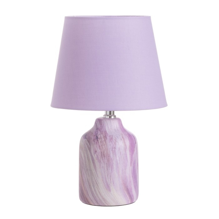 Лампа настольная Лампа настольная "Жаклин" 1х40Вт Е14 сиреневый 20х20х32см