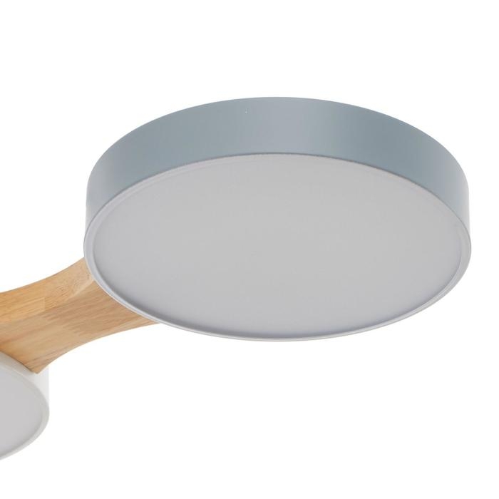 Люстра 625360/5 LED 65Вт 3 режима 3000-6000К светлое дерево 80х47х5 см BayerLux