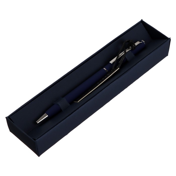 Ручка шариковая поворотная, 0.7 мм, Bruno Visconti Palermo, стержень синий, тёмно-синий металлический корпус, в футляре Ручка шариковая поворотная, 0.7 мм, Bruno Visconti Palermo, стержень синий, тёмно-синий металлический корпус, в футляре