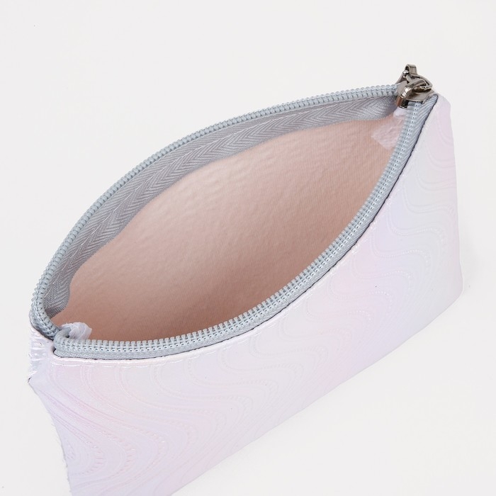 Набор косметичек 2 в 1 на молниях, цвет белый