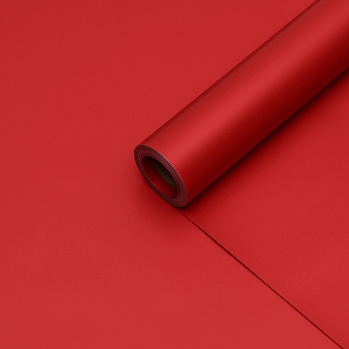 Пленка для цветов тонированная, матовая, клубничный, 0,5 х 10 м ±1 см, 65 мкм Пленка для цветов тонированная, матовая, клубничный, 0,5 х 10 м ±1 см, 65 мкм