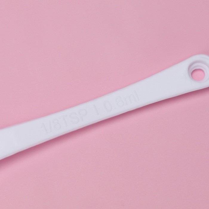 Набор мерных ложек Доляна, 11 шт: 30/60/80/125/250 мл, 0,6/1,2/2,5/5/7,5/15 мл, цвет белый Набор мерных ложек Доляна, 11 шт: 30/60/80/125/250 мл, 0,6/1,2/2,5/5/7,5/15 мл, цвет белый