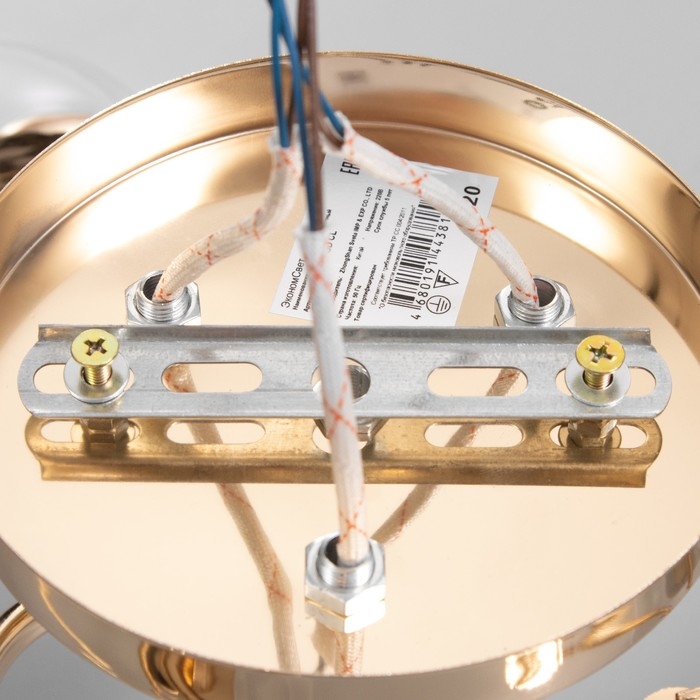 Люстра Люстра "Алеста" 3х60Вт Е27 Золото 52х52х23см