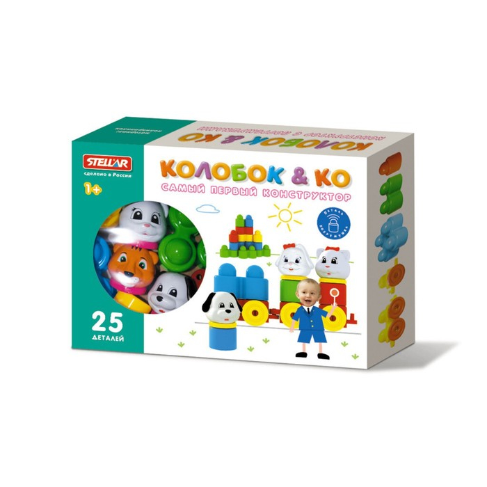 Конструктор «Колобок и компания», 25 деталей Конструктор «Колобок и компания», 25 деталей