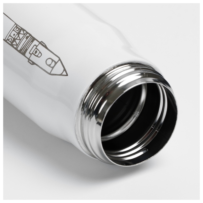 Термос РОСКОСМОС х ONLYTOP, 500 мл, цвет белый Термос РОСКОСМОС х ONLYTOP, 500 мл, цвет белый