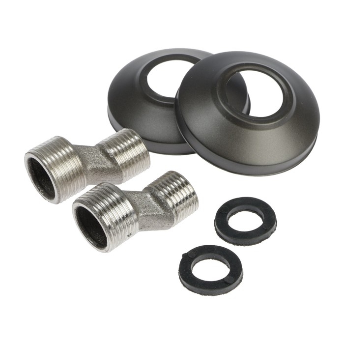 Смеситель для ванны ZEIN Z3856, однорычажный, душевой набор, лейка 5 режимов, графит Смеситель для ванны ZEIN Z3856, однорычажный, душевой набор, лейка 5 режимов, графит