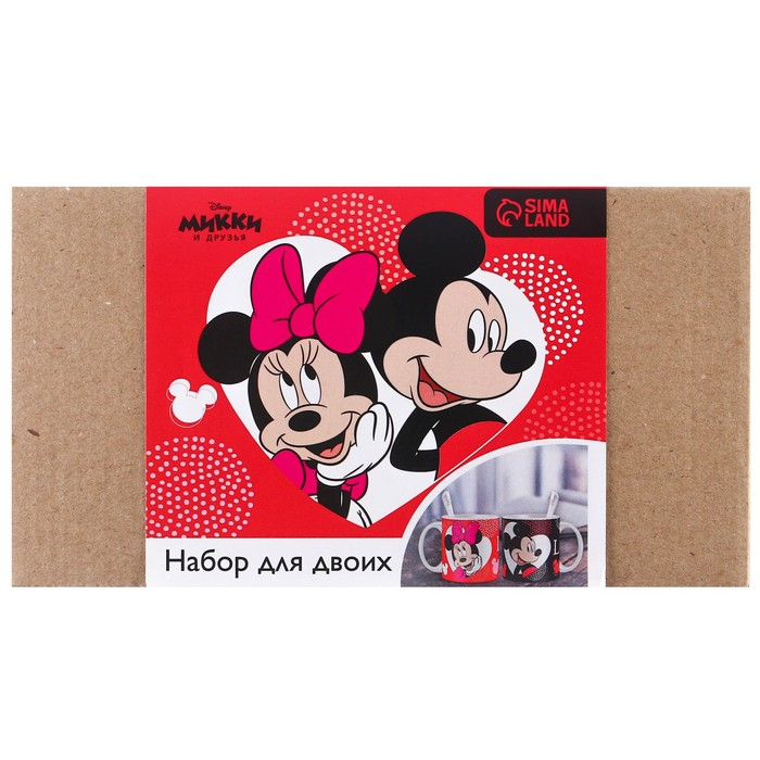 Набор парных кружек, 350 мл "Любовь", Микки и друзья
