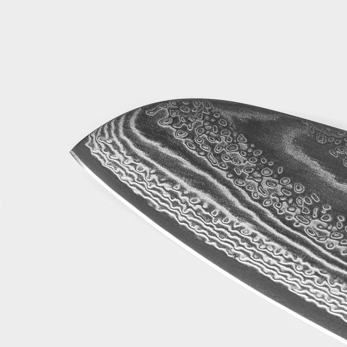 Нож сантоку Magistro «Ортего», длина лезвия 18 см, дамасская сталь AUS-10 Нож сантоку Magistro «Ортего», длина лезвия 18 см, дамасская сталь AUS-10