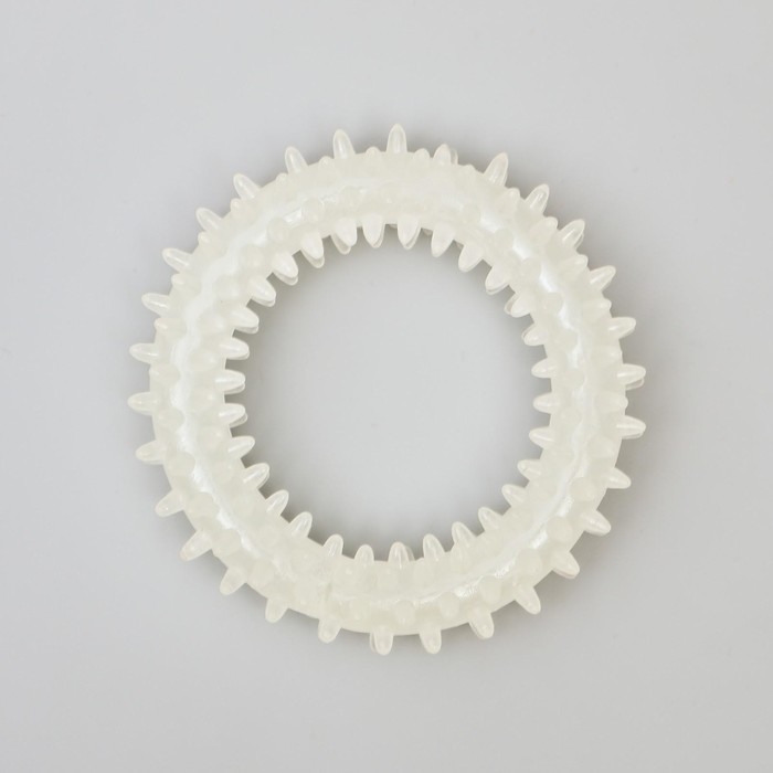 Игрушка для собак, светящаяся в темноте, Игрушка для собак, светящаяся в темноте, "Кольцо с шипами", 9 см