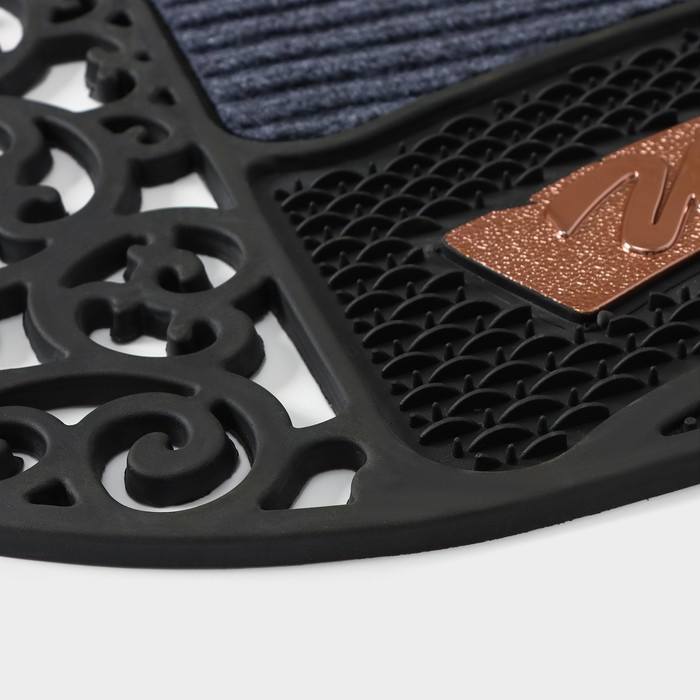 Коврик придверный узорный Доляна Welcome, 45×75 см, цвет МИКС Коврик придверный узорный Доляна Welcome, 45×75 см, цвет МИКС