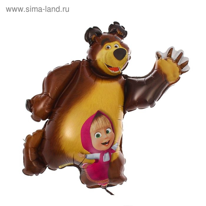 Шар фольгированный 14 Шар фольгированный 14" «Маша и Медведь» для палочки, без клапана