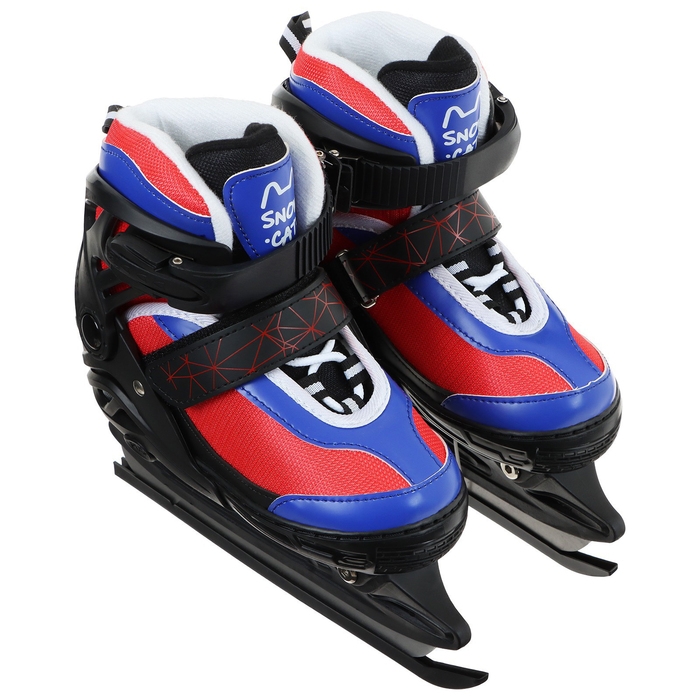 Коньки детские раздвижные Snow Cat, с роликовой платформой, р. 30-33 Коньки детские раздвижные Snow Cat, с роликовой платформой, р. 30-33