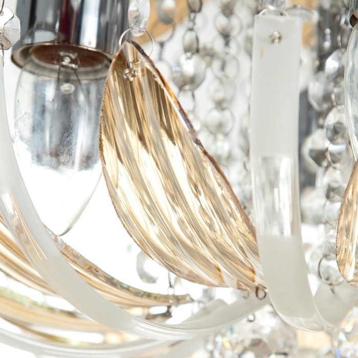 Люстра Люстра "Эмилия" 7х40Вт Е27 с пультом, цвет хром 41х41х19 см