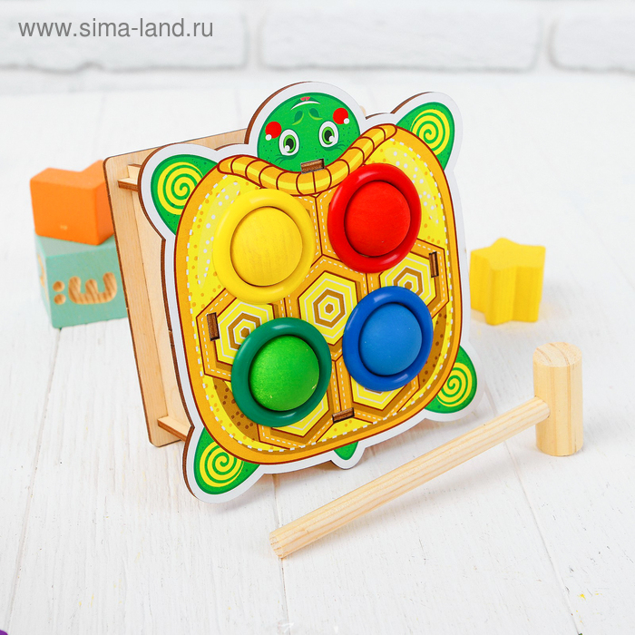 Стучалка-сортер «Черепаха», с молотком Стучалка-сортер «Черепаха», с молотком