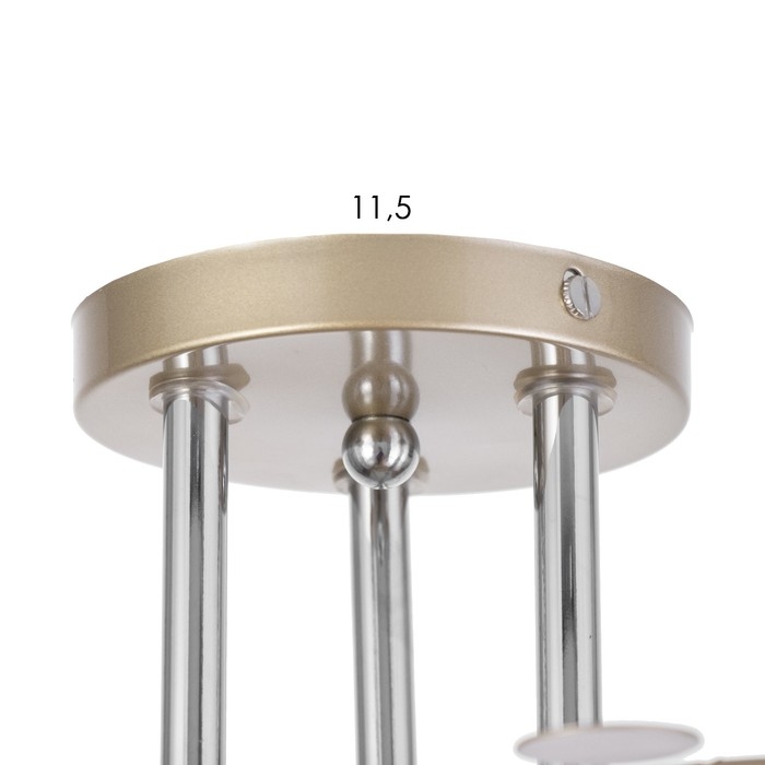 Светильник потолочный Соллар 54х54х26 , 3х60Вт Е27, Золото, хром Светильник потолочный Соллар 54х54х26 , 3х60Вт Е27, Золото, хром