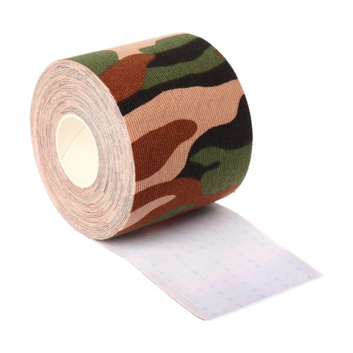 Кинезио - тейп, 5 см × 5 м, цвет камуфляж Кинезио - тейп, 5 см × 5 м, цвет камуфляж