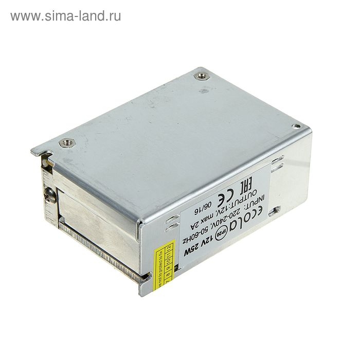 Блок питания Ecola для светодиодной ленты 12 В, 25 Вт, IP20 Блок питания Ecola для светодиодной ленты 12 В, 25 Вт, IP20