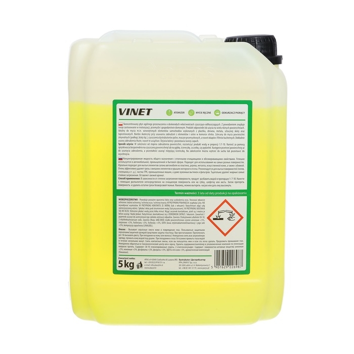 Средство для очистки салона ATAS  Средство для очистки салона ATAS "VINET", универсальное, концентрат, 5 кг